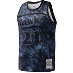 Dominique Wilkins Atlanta Hawks Hardwood Classics 1986/87 Tie-Dye Swingman Jersey - Black