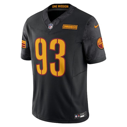 Jonathan Allen Washington Commanders Nike Alternate Vapor F.U.S.E. Limited Jersey - Black/Burgundy