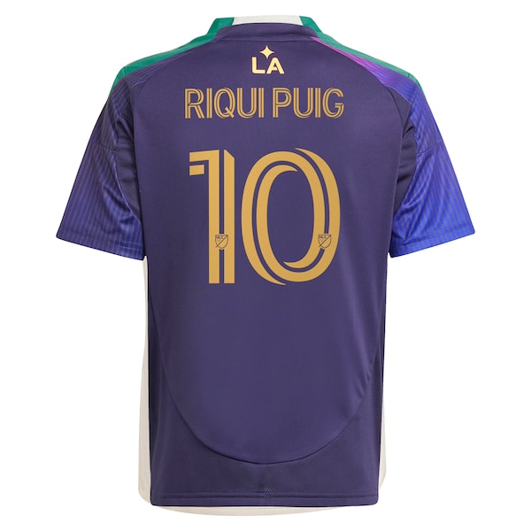 Riqui Puig LA Galaxy adidas Youth 2025 RIZON Replica Player Jersey - Navy