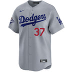 Teoscar Hernández Los Angeles Dodgers Nike 2025 World Series Champions Home Replica Jersey - Grey