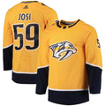 Roman Josi Nashville Predators adidas Home Primegreen Authentic Player Jersey - Gold