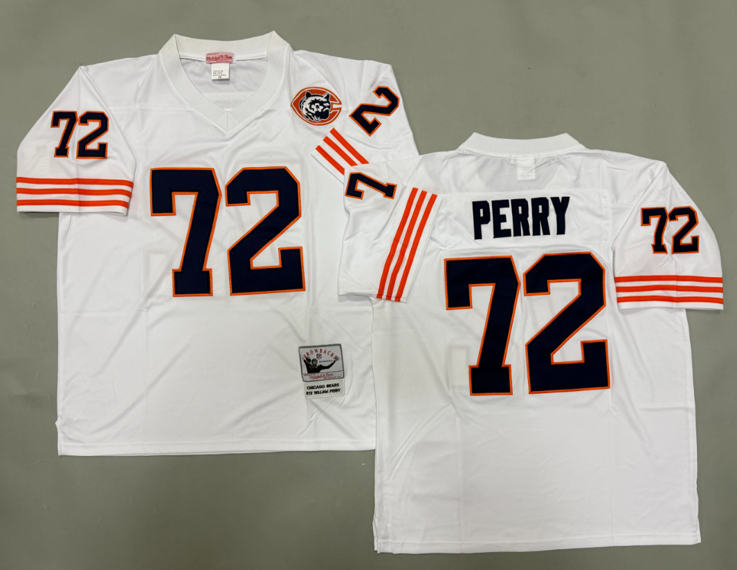 William Perry Chicago Bears Authentic Throwback Retired Player Jersey