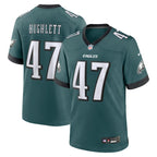 Charley Hughlett Philadelphia Eagles Nike Team Game Jersey - Midnight Green