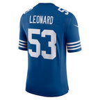 Men's Nike Darius Leonard Royal Indianapolis Colts Alternate Vapor Limited Jersey/White