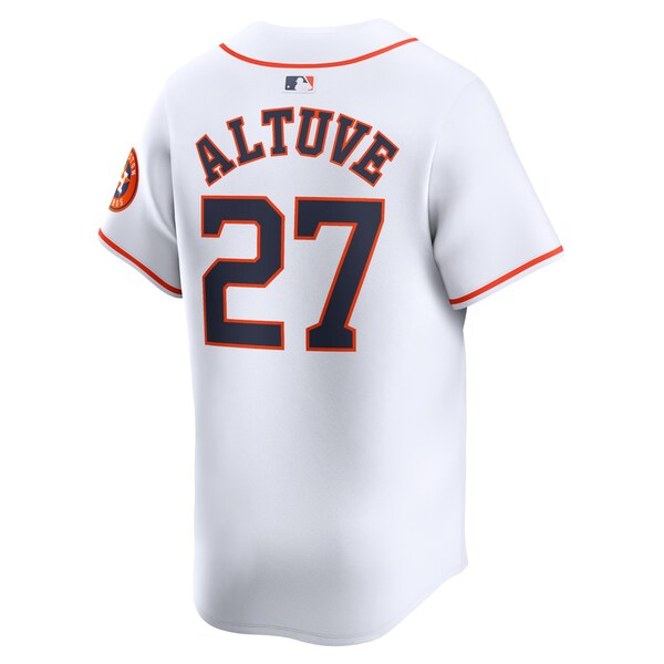 Jose Altuve Houston Astros Nike Home Limited Player Jersey - White/Gray