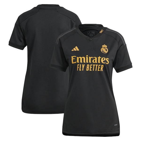 Los Merengues adidas Women's 2023/24 Third Replica Jersey - Black