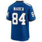 Tyler Warren Indianapolis Colts Nike 2025 NFL Draft First Round Pick Game Jersey - Indiana Nights