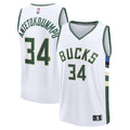 Giannis Antetokounmpo Milwaukee Bucks  Fast Break Replica Player Jersey - Association Edition - White