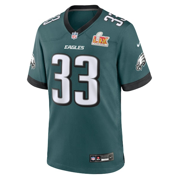 Cooper DeJean Philadelphia Eagles Nike Super Bowl LIX Game Player Jersey - Midnight Green
