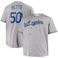 Mookie Betts Los Angeles Dodgers Big & Tall Replica Player Jersey - Gray/Royal/White
