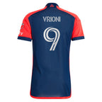 Giacomo Vrioni New England Revolution adidas 2024 Boston Tea Party Authentic Player Jersey – Navy