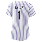 Colorado Rockies Nike Women's #1 Bride Home Replica Jersey - White