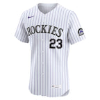 Kris Bryant Colorado Rockies Nike Home ElitePlayer  Jersey - White/Purple