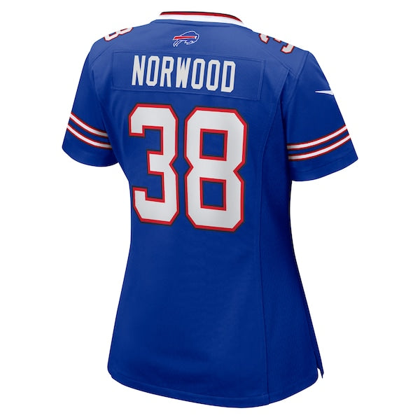 Tre Norwood Buffalo Bills Nike Women's Team Game Jersey -  Royal
