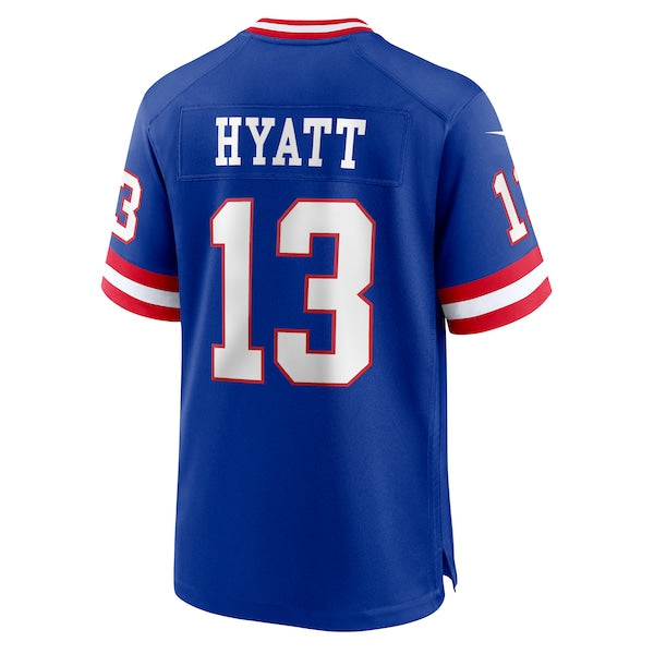 Jalin Hyatt New York Giants Nike Team Game Jersey -  Royal/White