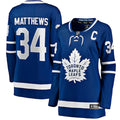 Auston Matthews Toronto Maple Leafs  Women's Captain Patch Home Breakaway Player Jersey - Blue