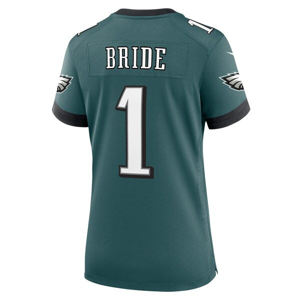 Number 1 Bride Philadelphia Eagles Nike Women's Game Jersey - Midnight Green