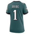 Number 1 Bride Philadelphia Eagles Nike Women's Game Jersey - Midnight Green