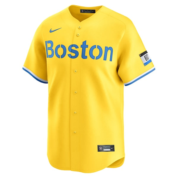Rafael Devers Boston Red Sox Nike City Connect Limited Player Jersey - Gold