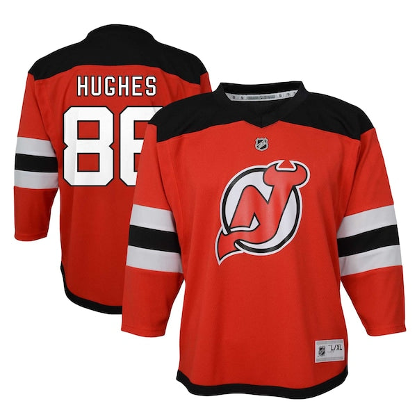 Jack Hughes New Jersey Devils Toddler Home Replica Player Jersey - Red
