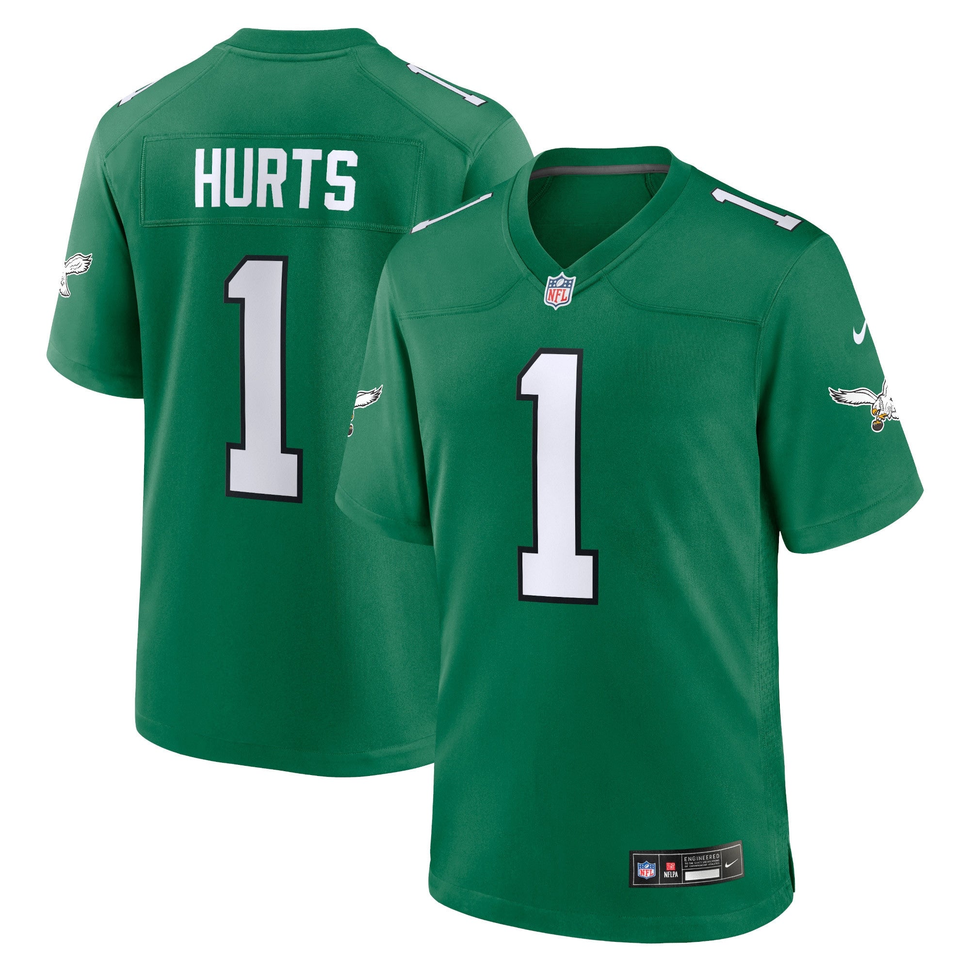 Jalen Hurts Philadelphia Eagles Nike Youth Game Jersey - White