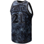 Dominique Wilkins Atlanta Hawks Hardwood Classics 1986/87 Tie-Dye Swingman Jersey - Black