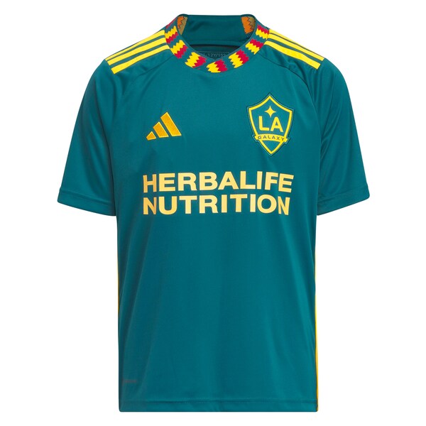 LA Galaxy adidas Youth 2024 LA Kit Replica Custom Jersey - Green