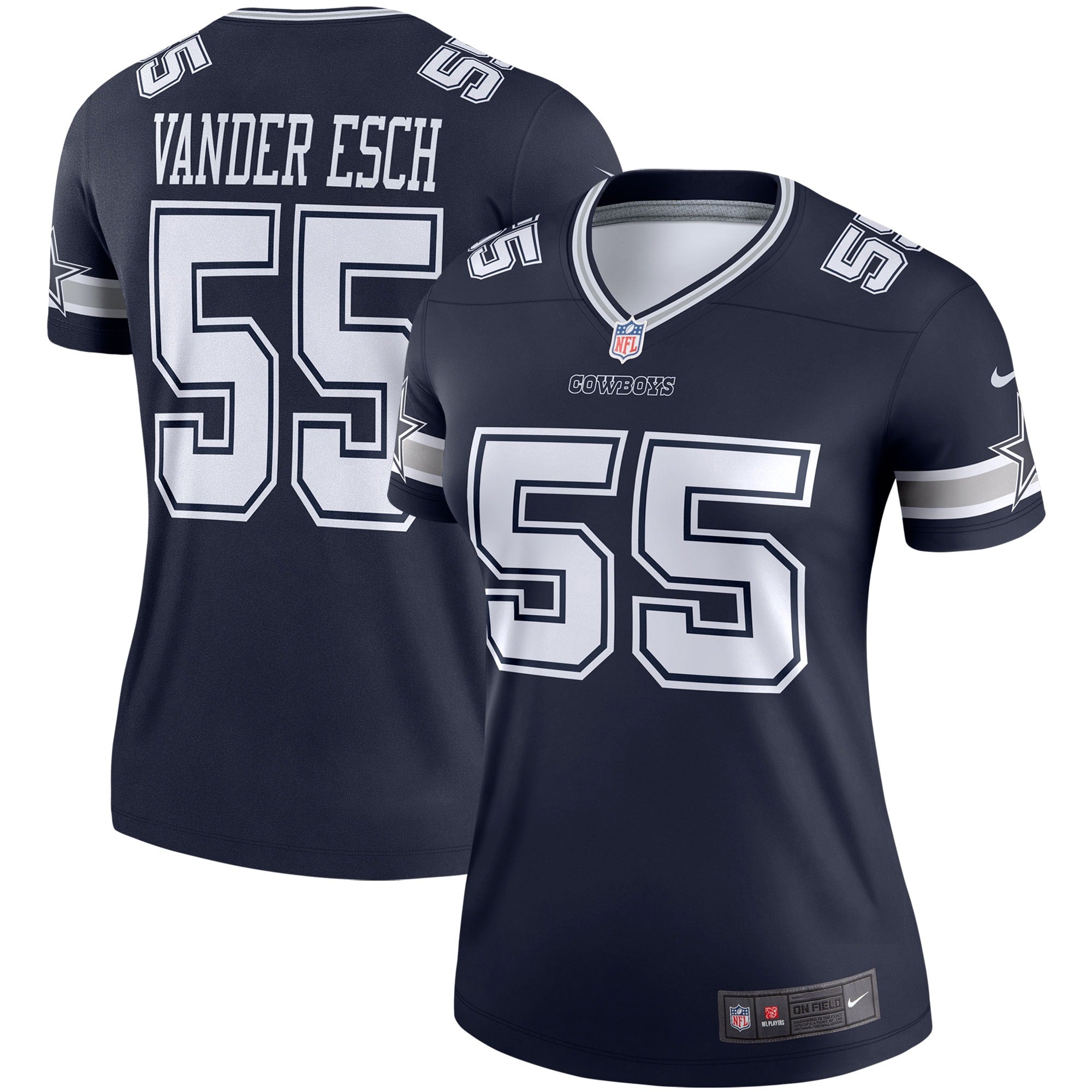 Leighton Vander Esch Dallas Cowboys Nike Women's Color Rush Legend Player Jersey - White/Navy