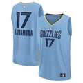 Yuki Kawamura Memphis Grizzlies  Fast Break Replica Player Jersey - Statement Edition - Light Blue