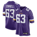 Zeke Correll Minnesota Vikings Nike Team Game Jersey -  Purple