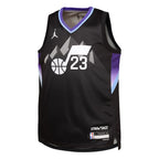 Lauri Markkanen Utah Jazz Jordan Brand Youth Swingman Jersey - Statement Edition - Black