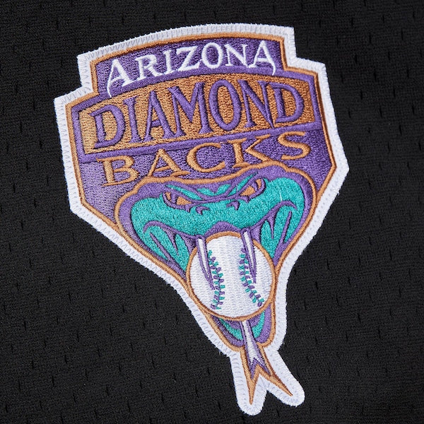Randy Johnson Arizona Diamondbacks  Cooperstown Collection Mesh Batting Practice Button-Up Jersey  - Black