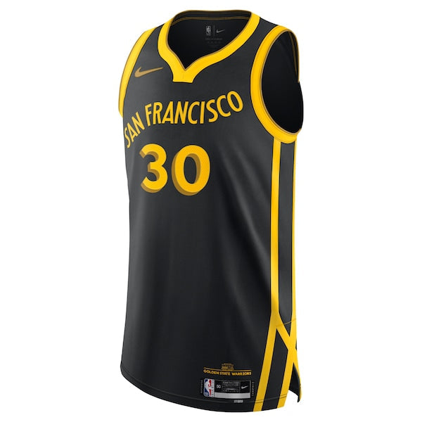 Nike Stephen Curry Golden State Warriors  Authentic Jersey - City Edition - Black