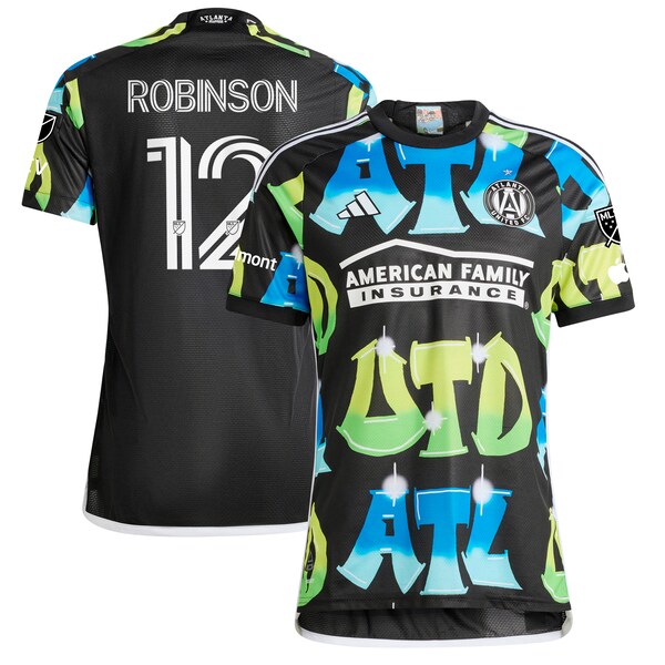 Miles Robinson Atlanta United FC adidas 2024 The 404 Authentic Player Jersey - Black