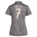 Vini Jr. Los Merengues adidas Originals Women's 2024/25 Third Replica Player Jersey - Charcoal/White