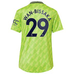 Aaron Wan-Bissaka Manchester United adidas Women's 2022/23 Third Replica Player Jersey - Neon Green