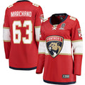 Brad Marchand Florida Panthers  Women's 2025 Stanley Cup Champions Breakaway Jersey - Red