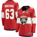 Brad Marchand Florida Panthers  Women's 2025 Stanley Cup Champions Breakaway Jersey - Red