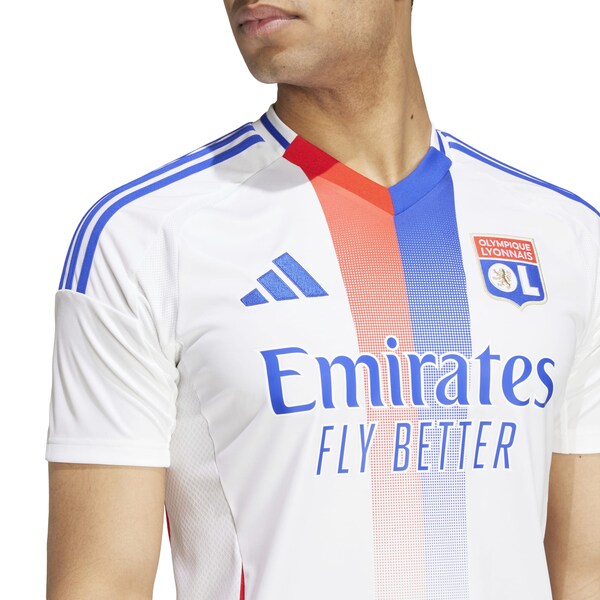 Olympique Lyonnais adidas 2024/25 Home Replica Jersey - White