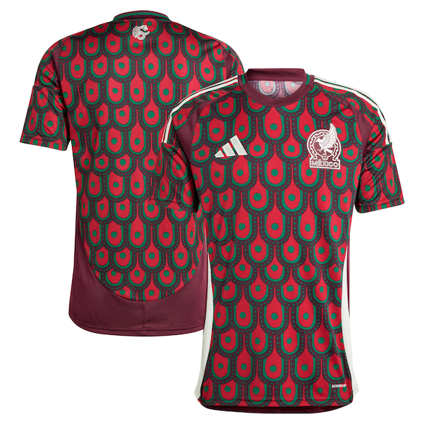 Mexico National Team adidas 2024 Home Replica Jersey - Burgundy