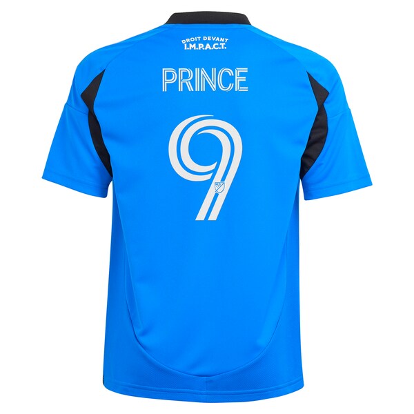 Prince Owusu CF Montreal adidas Youth 2025 Montréal Original Replica Player Jersey - Blue