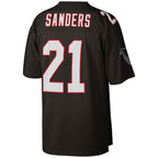 Deion Sanders Atlanta Falcons Big & Tall 1992 Retired Player Replica Jersey - Black