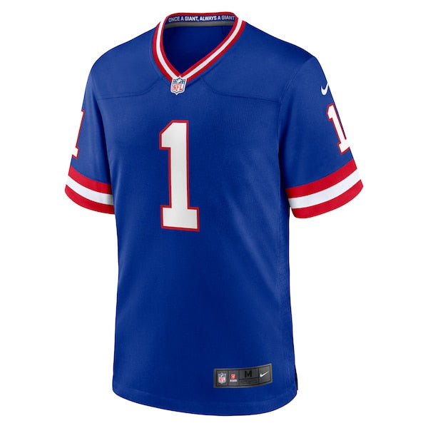 Malik Nabers New York Giants Nike 2nd Alternate 2024 NFL Draft Game Jersey - Royal