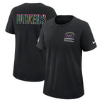 Green Bay Packers Nike Women's 2025 NFL Crucial Catch Tri-Blend Dri-FIT T-Shirt - Black