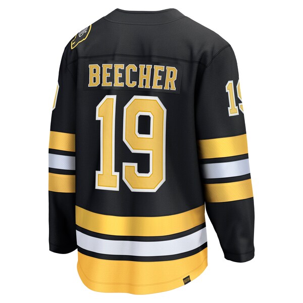 John Beecher Boston Bruins  Home Breakaway Player Jersey - Black