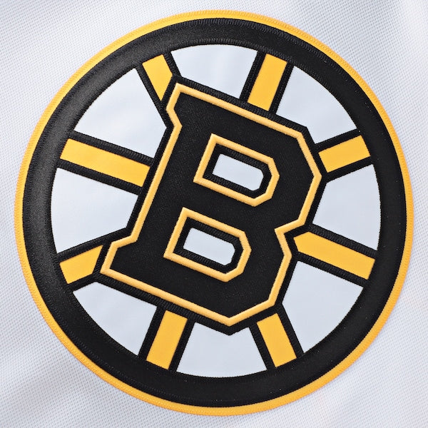 David Pastrnak Boston Bruins  Away Premium Jersey - White/Black