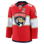 Brad Marchand Florida Panthers  Home 2025 Stanley Cup Champions Premium Patched Jersey - Red