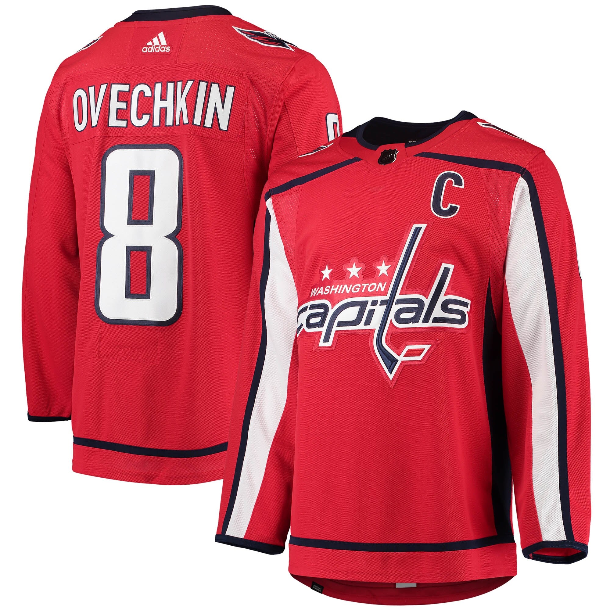 Alexander Ovechkin Washington Capitals adidas Alternate Primegreen Authentic Player Jersey - Navy/Red/White