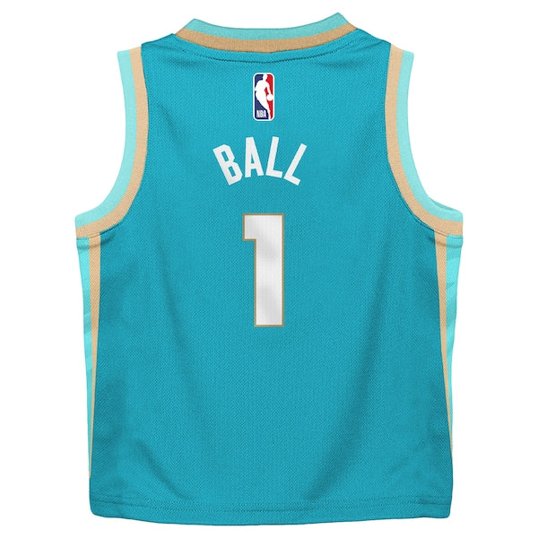 LaMelo Ball Charlotte Hornets Jordan Brand Preschool 2023/24 Swingman Replica Jersey - City Edition - Teal