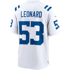 Shaquille Leonard Indianapolis Colts Nike Game Player Jersey - White/Royal